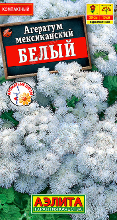 Агератум Мексиканский белый аэлита