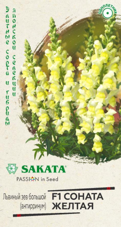 Львиный зев Соната желтая гавриш